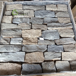 Trung Quốc Đá Nhà Sản Xuất Hỗn Hợp Màu Sắc Tự Nhiên Chia Ngẫu Nhiên Loose Stone Quartzite Đá Cho Nội Thất Và Ngoại Thất Tường Ốp - Product Image 2