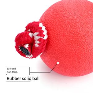 <span class=keywords><strong>Jouet</strong></span> à mâcher interactif pour <span class=keywords><strong>chien</strong></span> respectueux de l'environnement, balle <span class=keywords><strong>en</strong></span> caoutchouc solide avec corde, résistante aux morsures, balle d'entraînement pour chiens - Product Image 3