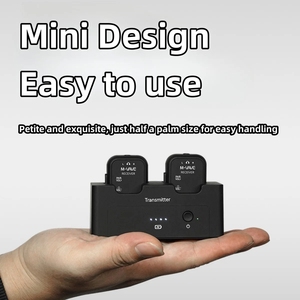 M-VAVE WP-12 2.4GHz không dây trong tai tai Tai nghe giám sát Hệ thống | 1tx + 2rx hệ thống W/3ms độ trễ cực thấp | 24h 1800mAh sạc trường hợp - Product Image 3