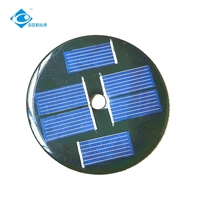 Panel Surya Mini Nol Emisi Karbon 0.22W Panel Surya Epoxy ZW-Dia60-2 Panel Surya Ringan Pengisi Daya 3V
