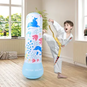 Benutzer definierte Muster Benutzer definierte Farbe Wasser füllung Boxsack Fitness Home PVC Fitness Schwere aufblasbare Boxsack mit Ständer für Kinder