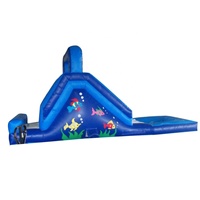 Toboggan aquatique gonflable commercial avec souffleur - 7x2,5m Piscine gonflable pour la cour pour la location de fêtes