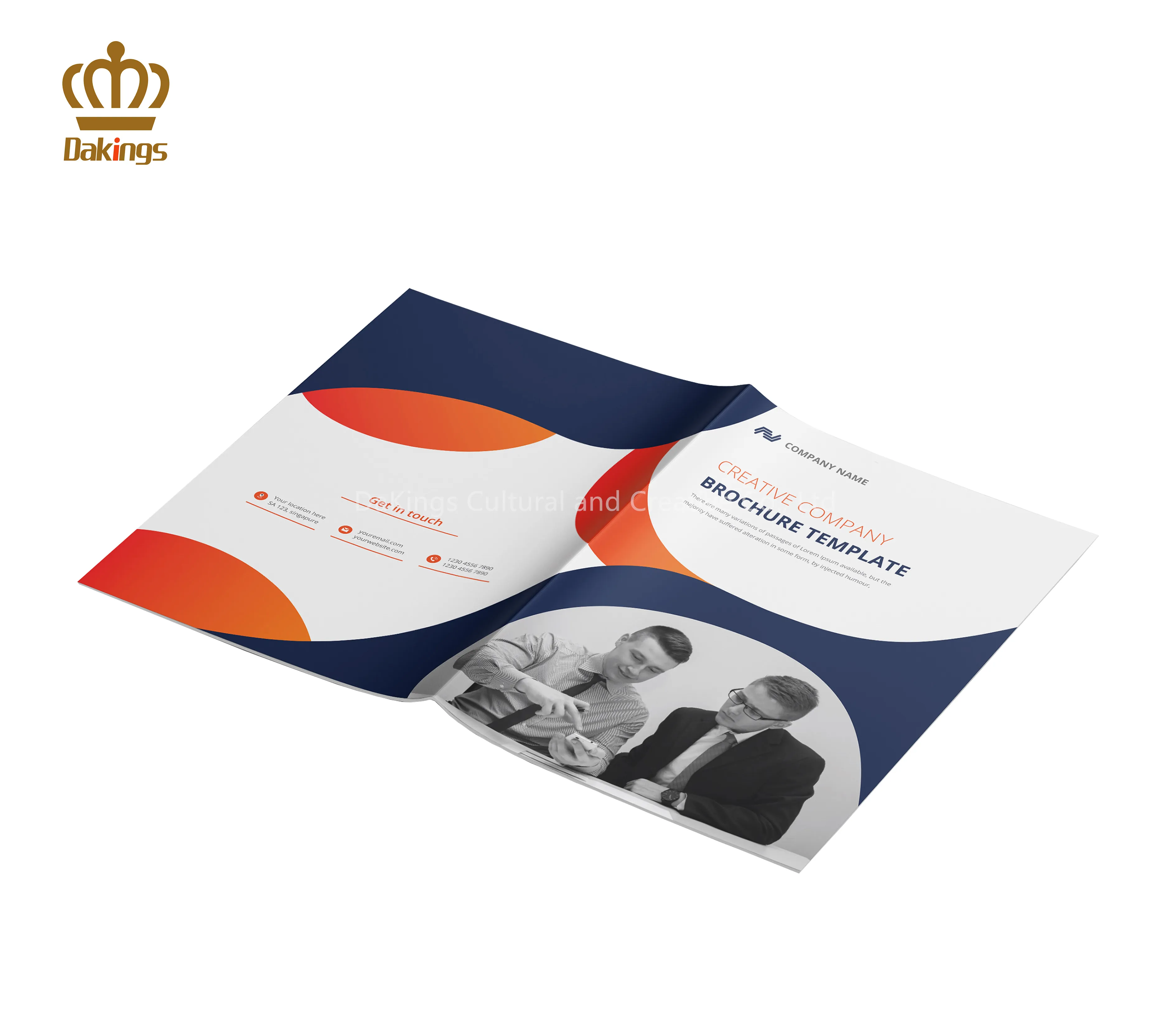 Custom Coated Paper Logo Printing Catalogue Pamphlet Brochure Booklet Instruction Manual Flyer Printing