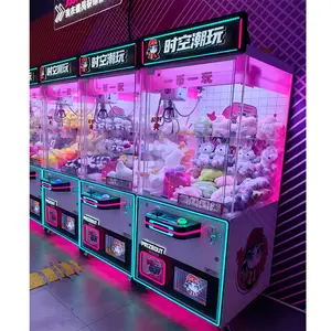 Alışveriş merkezi ucuz büyük bebek pençe makineleri hediye ödülleri Bill Validator ile vinç pençesi oyun makinesi yakalamak
