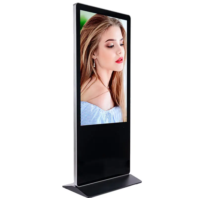 Multifunctionele Vloerstaande 43 Inch Android Video Lcd Reclame Speler Kiosk Touch Screen Totem Digital Signage Display