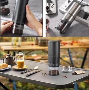 เครื่องบดกาแฟสแตนเลสแบบใหม่ ปรับระดับได้ 38 ระดับ ชาร์จ USB ได้ พกพาสะดวก สำหรับใช้ในบ้านและนอกบ้าน แบบไฟฟ้า - Product Image 4