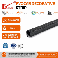 Burlete en U para Automóviles, Protector de Bordes de PVC con Inserto de Acero, Anticorrosión, Flexible, para Maletero y Capó, Tamaño OEM