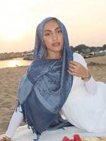 Écharpe 70% Pashmina 30% Soie, Châle, Écharpe enveloppante, Pashmina Cachemire Chaud