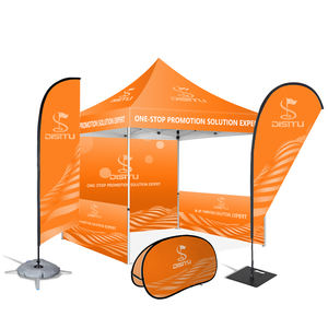 Kustom tahan air 10 * 10ft kanopi Gazebo aluminium heksagonal 40mm 50mm untuk pasar luar ruangan bisnis pameran dagang tenda - Product Image 1