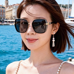 Gafas de Sol para Mujer, Rectangulares, Montura Completa, Polarizadas, UV400, Elegantes, Protección Solar para Conducir, Adulto 2025 - Product Image 2