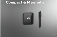 Enregistreur vocal magnétique ultra-discret, petit et bidirectionnel, 4200 heures, enregistrement audio WAV et MP3, activation vocale