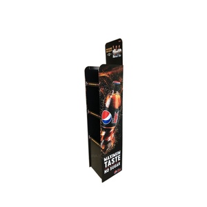 Retail Store Promotion Floor Speakers Cardboard Display Rack Mini <b>Camera</b> Folding Cardboard Shelve Paper Stand With Led Video - Product Image 1