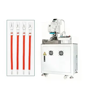 Fully automatic Electric wire strip and terminal crimping machine with one end strand twisted