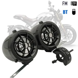 Diy Moto Lecteur Mp3 Moto Audio Fm Radio Moto Alarme Haut-Parleur Et Télécommande Avec Bt Mains Libres Usb Sd