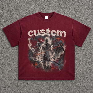 T-Shirt Oversize in Cotone 100% Traspirante, Stile Vintage con Stampa DTG, Maglietta Casual - Product Image 1