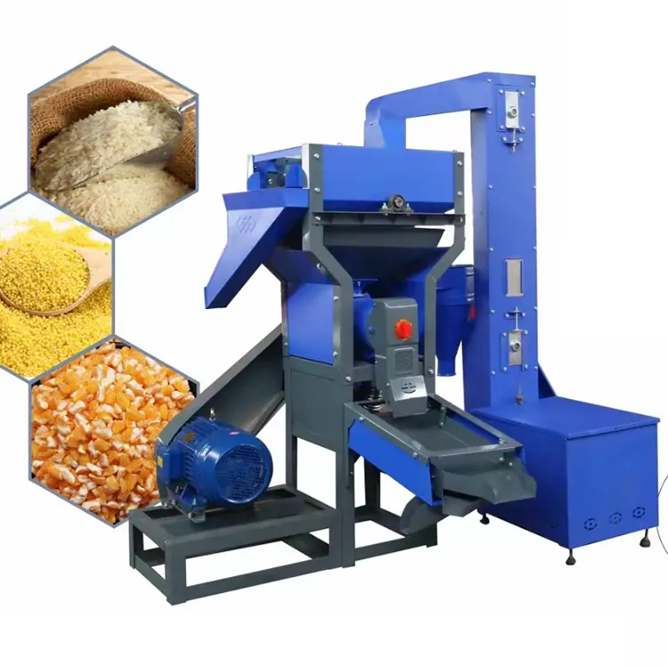 Cao Tự động trấu Hammer Mill gạo xay xát và đánh bóng máy Gạo Hạt Bộ vi xử lý Lúa Nhà máy