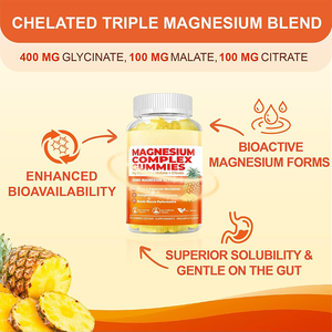 Oem calcio <span class=keywords><strong>magnesio</strong></span> <span class=keywords><strong>zinc</strong></span> gomitas suplemento 500mg cuidado de la salud complejo <span class=keywords><strong>magnesio</strong></span> gomitas - Product Image 2
