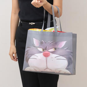 กระเป๋าช็อปปิ้งผ้าใยสังเคราะห์ธีมตัวการ์ตูน - Product Image 5