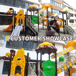 อุปกรณ์สนามเด็กเล่น |   สนามเด็กเล่นกลางแจ้งแบบกำหนดเองสำหรับเด็ก |   สไลเดอร์, ปีนเชือก, อุโมงค์ |   ได้รับการรับรองมาตรฐาน ASTM และ CE - Product Image 4