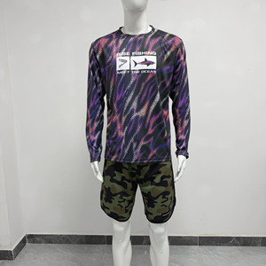 Camiseta de Pesca para Hombre, de Secado Rápido, Manga Larga, Antiolor, Cuello Redondo, Ajuste Atlético, Cómoda para Actividades al Aire Libre - Product Image 2