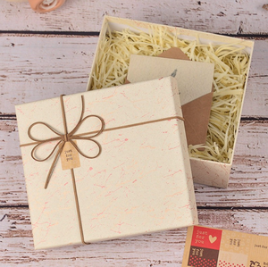 High-End Recyclable <b>Square</b> Lid Base Textured Gift Box Magnetic Closure Four-Color Printed Thick Artistic Patterned Cardboard - Product Image 1