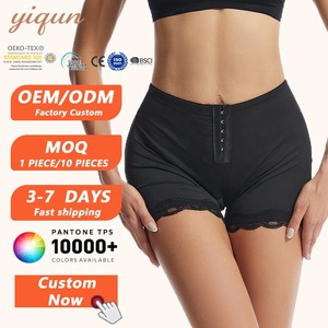 KaFoSha Shorty sculptant pour femme, grande taille, à fesses ouvertes, avec dentelle, effet rehausseur de fesses, contrôle du ventre et rehausseur de hanches - Product Image 1