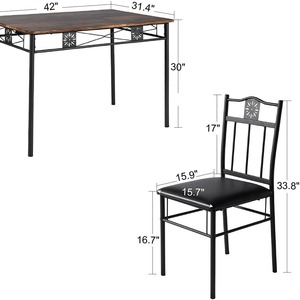 Factory wholesale dining <b>table</b> and chair sets, stylish, modern, minimalist, suitable <b>for</b> <b>small</b> homes and apartments, - Product Image 4