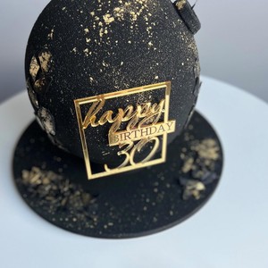 Decorazione per Torta in Acrilico 'Happy Birthday' per 30° e 21° <span class=keywords><strong>Compleanno</strong></span> - Product Image 2