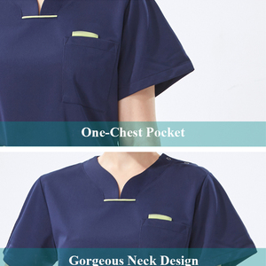 Hochwertige medizinische Uniform Kosmetikstudio Spa Arbeitsoberteile und Hosen schnell trocknend Gynäkologie Chirurgen-Outfit günstige Krankenhaus-Schrubben - Product Image 2