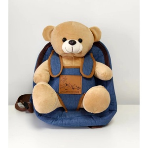Sac à dos en jean personnalisé avec peluche de chien <span class=keywords><strong>St</strong></span>-<span class=keywords><strong>Bernard</strong></span>, ensemble de sac à dos de dessin animé avec chien en peluche <span class=keywords><strong>St</strong></span>-<span class=keywords><strong>Bernard</strong></span> - Product Image 4