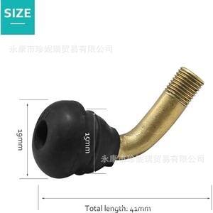 Tige de valve PVR70 de 19 mm, type courbé et droit, pour l'entretien et la réparation des pneus sans chambre à air des quads, des scooters et des motos - Product Image 4