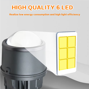 A80 Universal 3 pulgadas ventilador disipación tres colores 120W 12000LM LED proyector luces <span class=keywords><strong>antiniebla</strong></span> Bi LED 12V Led láser niebla para coche - Product Image 3