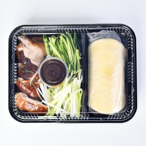 Bán buôn Đen xách tay cấp thực phẩm PP nhựa Hộp Ăn Trưa BPA free Bento <span class=keywords><strong>Box</strong></span> 2-ngăn hình chữ nhật <span class=keywords><strong>container</strong></span> thực phẩm - Product Image 4