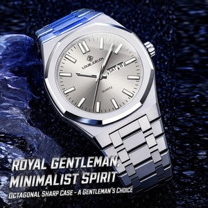 <span class=keywords><strong>Montre</strong></span>-bracelet pour homme 42 mm, étanche 3 ATM, lumineuse, à quartz, bracelet en <span class=keywords><strong>acier</strong></span> inoxydable argenté, montres pour hommes, Relogio Masculino - Product Image 5