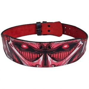 Ceinture de musculation en cuir véritable, robuste, pour l'entraînement en salle de sport, soutien pour les squats, les soulevés de terre, la force et la musculation - Product Image 1