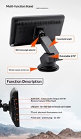 Système de navigation automobile portable avec écran tactile sans fil CarPlay de 7 pouces, lecteur MP5 pour véhicules