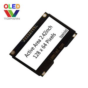 2.42'' 2.42 inci 128x64 piksel modul rakitan oled warna kuning TW28641240E01 SSD1309 IIC/I2C SPI papan PAB kecil - Product Image 5