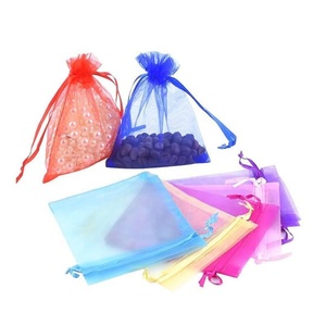 Nuevas Bolsitas de Malla para Joyería con Cordón, Bolsas de Organza Doradas Transparentes para Regalos, Dulces, Recuerdos de Boda, Navidad - Product Image 3