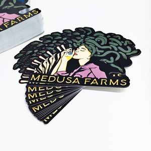Conception de logo personnalisé, impression UV brillante/mate écologique, résistante à l'eau, impression holographique en PVC, vinyle, dessin animé, promotion d'entreprise - Product Image 5