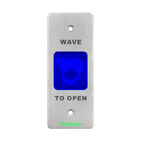 Bouton de sortie sans contact à montage en surface 12V/24V avec lumière LED, indice de protection IP53, connexion rapide intelligente, borne métallique, garantie 2 ans