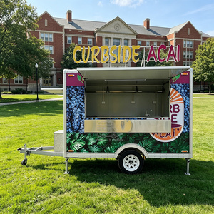 Camiones De Comida Mobile Food Cart Coffee Truck Hot Dog Cart Kitchen <b>Trailer</b> Street Snack Food Cart - Product Image 1