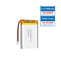 Vente chaude Usine OEM/ODM YXE YXE504870 3.7V Batteries lithium-ion semi-solides à cycle profond rechargeables en pochette UN38.3