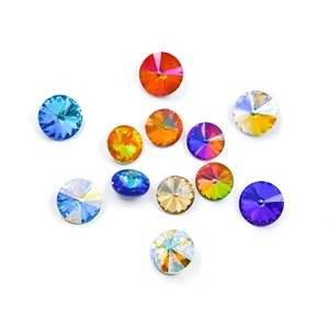 K9 color-coated satellite <b>drill</b> DIY jewelry accessories, round pointed bottom glass water <b>drill</b> manufacturer wholesale - Product Image 5