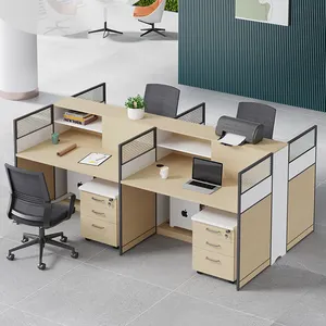 Ofis kabinleri ahşap iş istasyonu masası ofis mobilyaları
