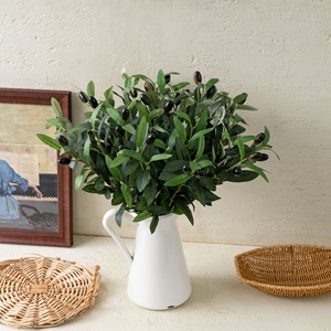 MW23101 Branche d'<span class=keywords><strong>olivier</strong></span> artificielle avec baies pour la décoration intérieure méditerranéenne, arrangements bohèmes, centres <span class=keywords><strong>de</strong></span> <span class=keywords><strong>table</strong></span> <span class=keywords><strong>de</strong></span> mariage - Product Image 2