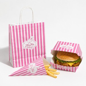 Factory Direct Food Grade Paper <b>Burger</b> <b>Box</b> Fast Food Packaging Fried Chicken Takeout Container Free Sample - Product Image 3