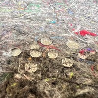 Tapis de protection Huile Brand 160 GSM en feutre pour peintre, 100 % fibres recyclées, rouleau de protection pour sol