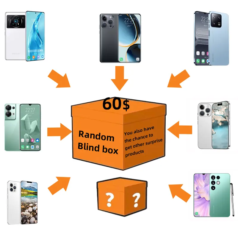 Schlussverkauf 6 Original Handys reno9 Smartphone m12 m13 s23 Handy 14 Smartphones Blindbox 5G Dual-SIM Blindbox