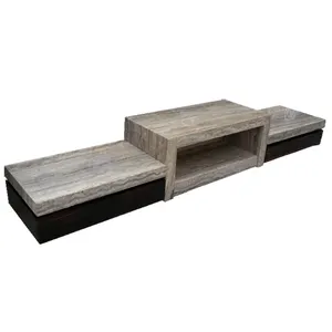 chimenea de 65 pulgadas soporte de tv Suppliers-Base de madera de mármol, mueble moderno para sala de estar