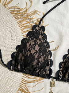 Fábrica al por mayor señora traje de baño personalizado mujeres cuerdas lazos traje de baño Bikini conjunto trajes de baño mujeres - Product Image 6